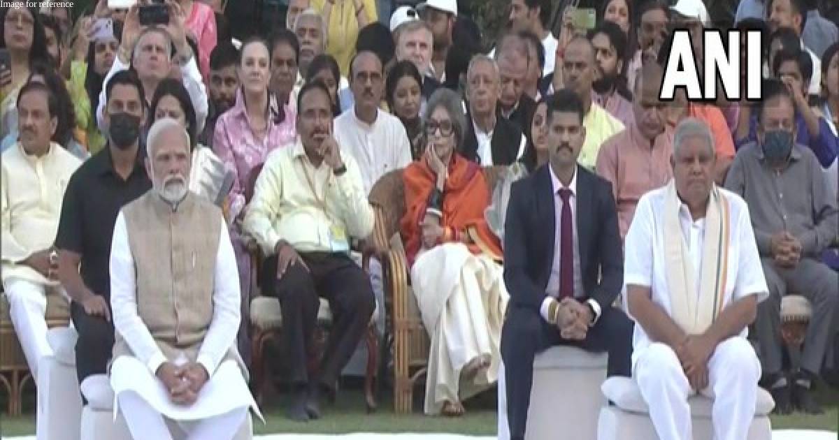 PM Modi, Vice President Dhankar attend prayer meet at Gandhi Smriti